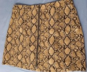 Spódniczka Sztuczna Wężowa Skóra Nowe Look 14 XL/XXL