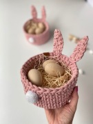 Koszyk na Wielkanoc ze sznurka, koszyk wielkanocny