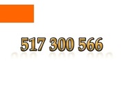 517 300 566 ZŁOTY NUMER STARTER ORANGE ŁATWY NA KARTĘ PREPAID GSM