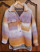 Kurtka z wełną,pastelowa