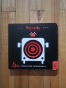 książka kontrastowa dla dzieci "pojazdy" 