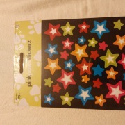 Naklejki gwiazdki pink paws stickerz