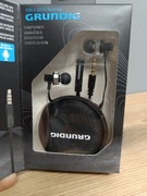 Słuchawki  douszne Grundig mikrofon etui czarne sportowe 