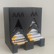 Organizer na baterie AA i AAA, pojemnik 3A 2A 3xA