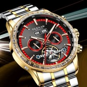 GLENAW - Automatyczny zegarek męski, wielofunkcyjny