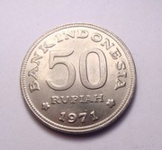 Indonezja 50 rupii 1971 PIĘKNA!