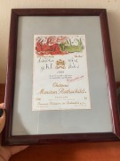 Etykieta wina kolekcjonerskiego Chateau Mouton Rotshchild. 