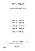 Instrukcja Napraw Fendt FARMER 102, 103, 104, 105,106,108 PL