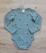 Nowe Body dl rękaw roz 92 Müsli zielone motyw świateczny boże narodzenie 