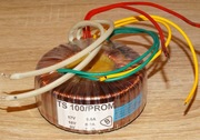 Transformator sieciowy toroidalny U1: 220 V; U2: 17 V; 16 V; 9 V; 100 VA
