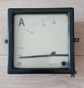 duży amperomierz analogowy 20A RETRO PRL 