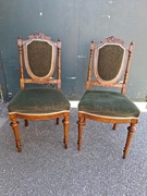 KRZESŁA DREWNIANE z TOCZONYMI NOGAMI