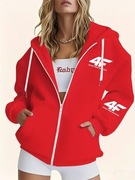 Damska bluza czerwona z kapturem rozmiar XL