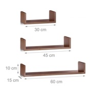 3 półki na ścianę 