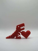 Dinozaur 3D z sercem.