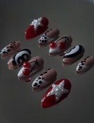 Tipsy migdałki summer 3d press on nails