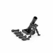 Moździerz plus amunicja WW2 kompatybilne z Lego