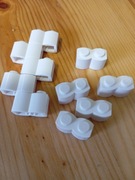 LEGO 30136 palisada 2x2 biały Nowy 12 szt