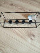 metalowy świecznik na 4 świece sinsay 28x9x9 powys