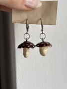 Kolczyki grzyby muchomory ceramiczne | ręcznie robione chabryistokrotki