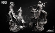 Dante i Vergil Devil May Cry Diorama Figurka Ręcznie Malowana 1/6