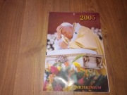 Kalendarz ścienny katolicki papieski papież Jan Paweł II 2005