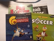 zestaw gier pc 4 sztuki nowe nestle soccer i inne