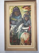 DWIE DZIEWCZYNY - OLEJNY- ERIC LO OHLQVIST 1960.