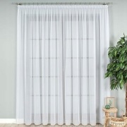 Firana gotowa z woalu gładki wys 260x600cm z taśm