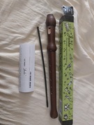 Janko flet prosty sopranowy szkolny renesansowy drewniany