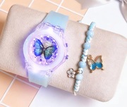 Zegarek dziewczęcy dziecięcy dla dziewczynki Motyl motylek Bransoletka nowy
