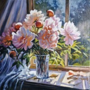 Obraz olejny Piwonie II