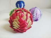 Bombki choinkowe karczoch handmade 