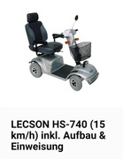 Wózek HS 740 o napędzie elektrycznym skuter inwalidzki z koszykiem