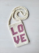 Torebka na telefon. Saszetka. Etui. Handmade. Rękodzieło.Uchwyt na telefon.