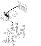 SŁUPEK WEWNĘTRZNY KIA K2500 K2700