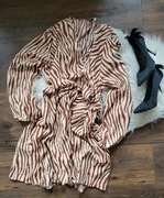 Sukienka kopertowa 3XL XXXL zebra safari