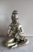 Stara statuetka figurka Kriszny z mosiądzu 