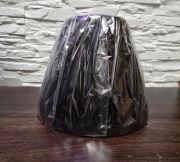 Klosz Abazur Czarny plisowany Woal Nowe 8x14x11cm