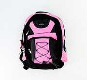 KRUGER Plecak szkolny miejski turystyczny SPAGO Czarno-różowy