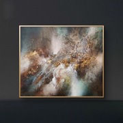 130cmx110cm, abstrakcja, płótno, Monika Seroka