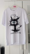  Koszulka męska , t-shirt męski "I'M FINE EVERYTHING IS FINE" 