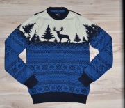 11* Burton Menswear Świąteczny sweter renifer S