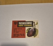 Etykieta Trzebieszowice kompot węgierkowy