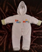 68-74 cm używany biały kombinezon dziecięcy na 6-9 miesięcy stan idealny