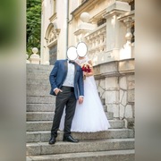 Garnitur czarno-granatowy ślubny