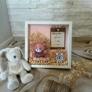 Pamiątka narodzin – personalizowana ramka 3D z metryczką dziecka