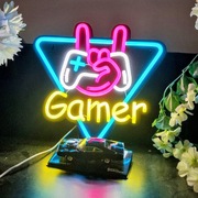 Neon LED na Ścianę USB RGB Napis Lampka Nocna do Pokoju Gracza Prezent 