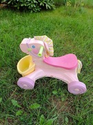 konik jeździk różowy 