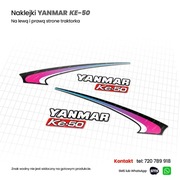 Naklejki / nalepki traktorka YANMAR KE-50 / KE-60